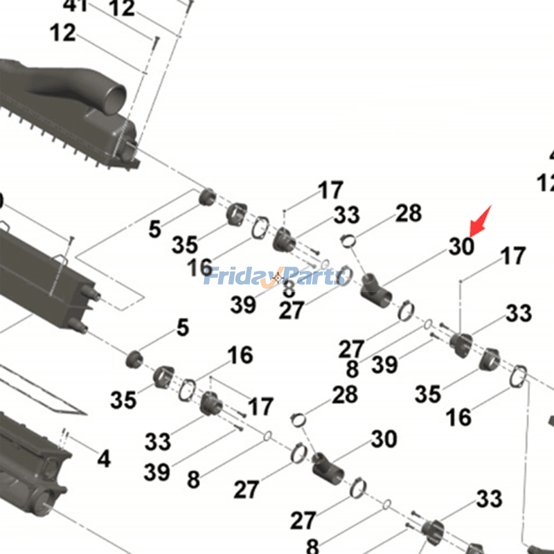 Water Transfer Connection for Engine