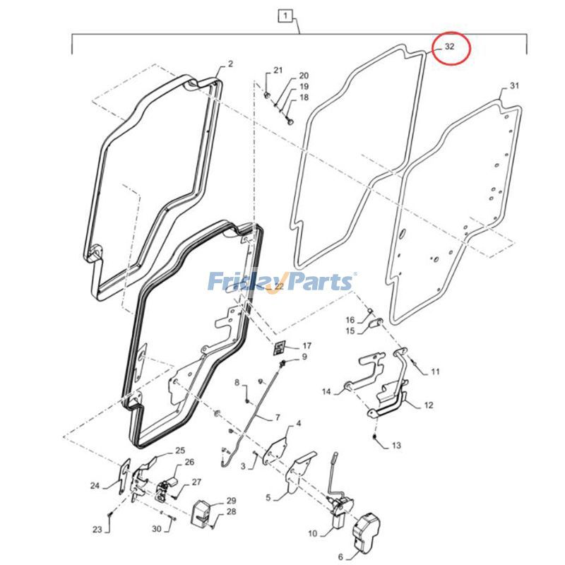Weather Strip Seal SV340s for Loader