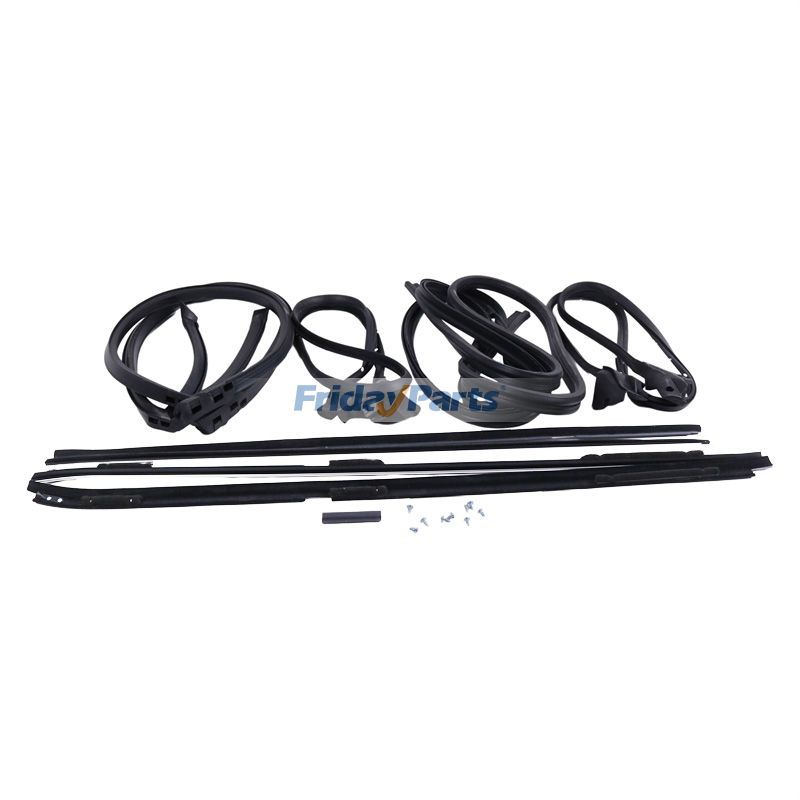 9Pcs Weatherstripping Seal Kit Wide Chrome for 81-88 Cutlass RWD G-Body for Vehicle