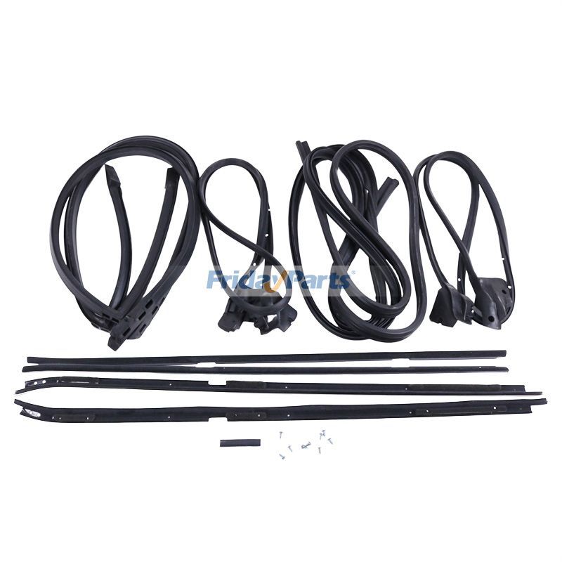 9Pcs Weatherstripping Seal Kit Wide Chrome for 81-88 Regal Cutlass RWD G-Body