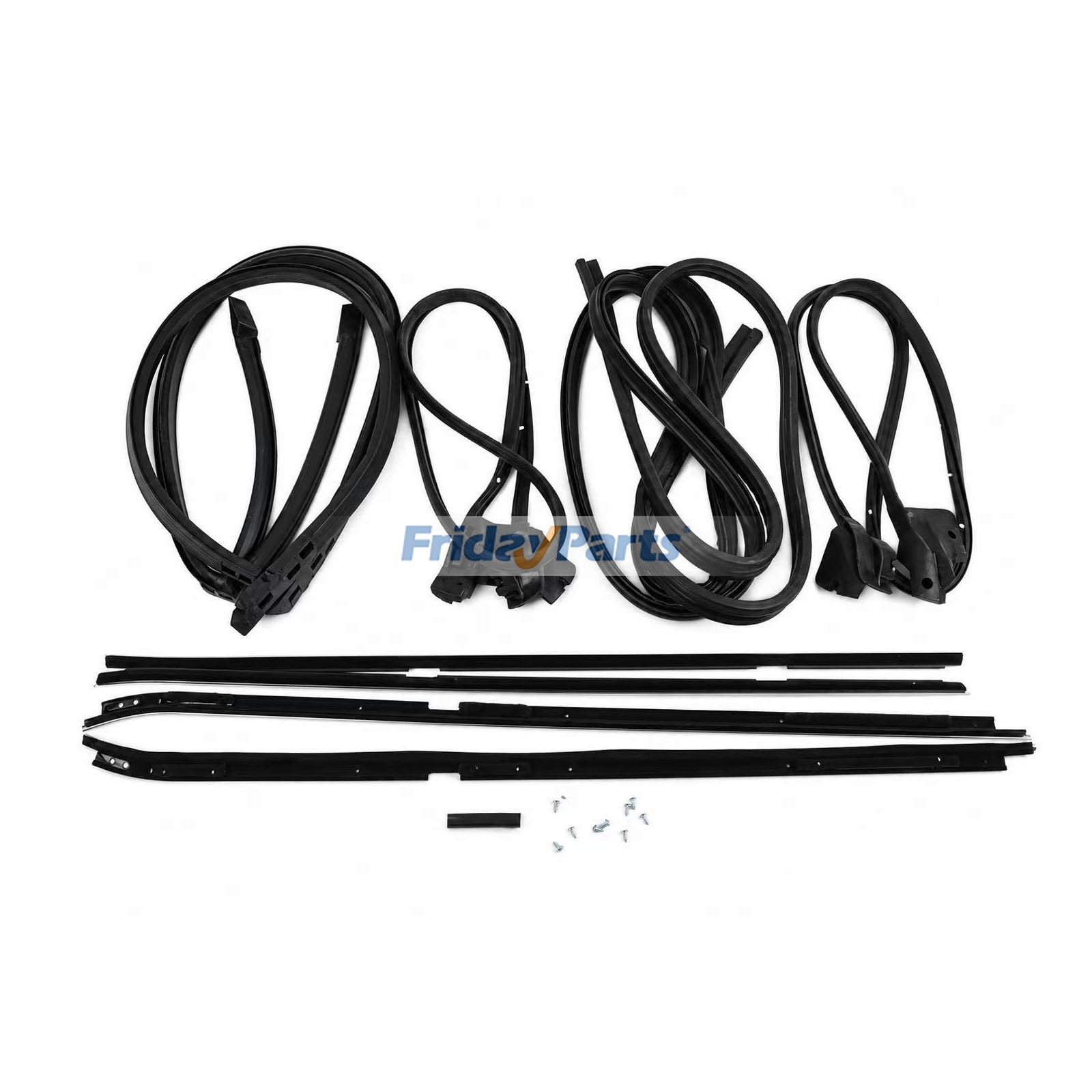 9Pcs Weatherstripping Seal Kit Wide Chrome for 81-88 Regal Cutlass RWD G-Body