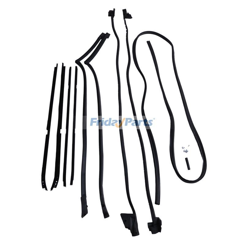 Vehicle 9Pcs Weatherstripping Seal Kit Wide Chrome for 81-88 Cutlass RWD G-Body