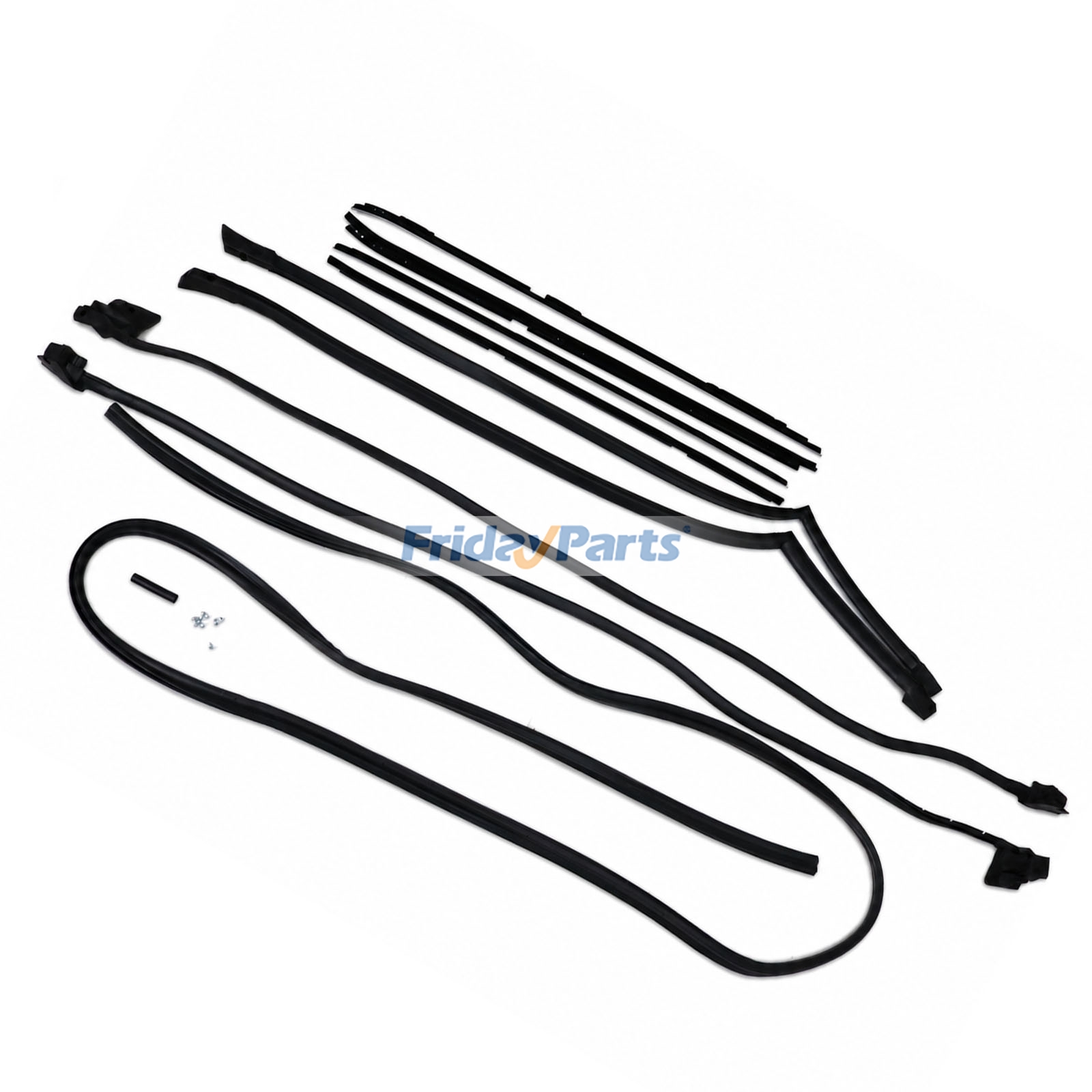 9Pcs Weatherstripping Seal Kit Wide Chrome for 81-88 Cutlass RWD G-Body compatible with Vehicle