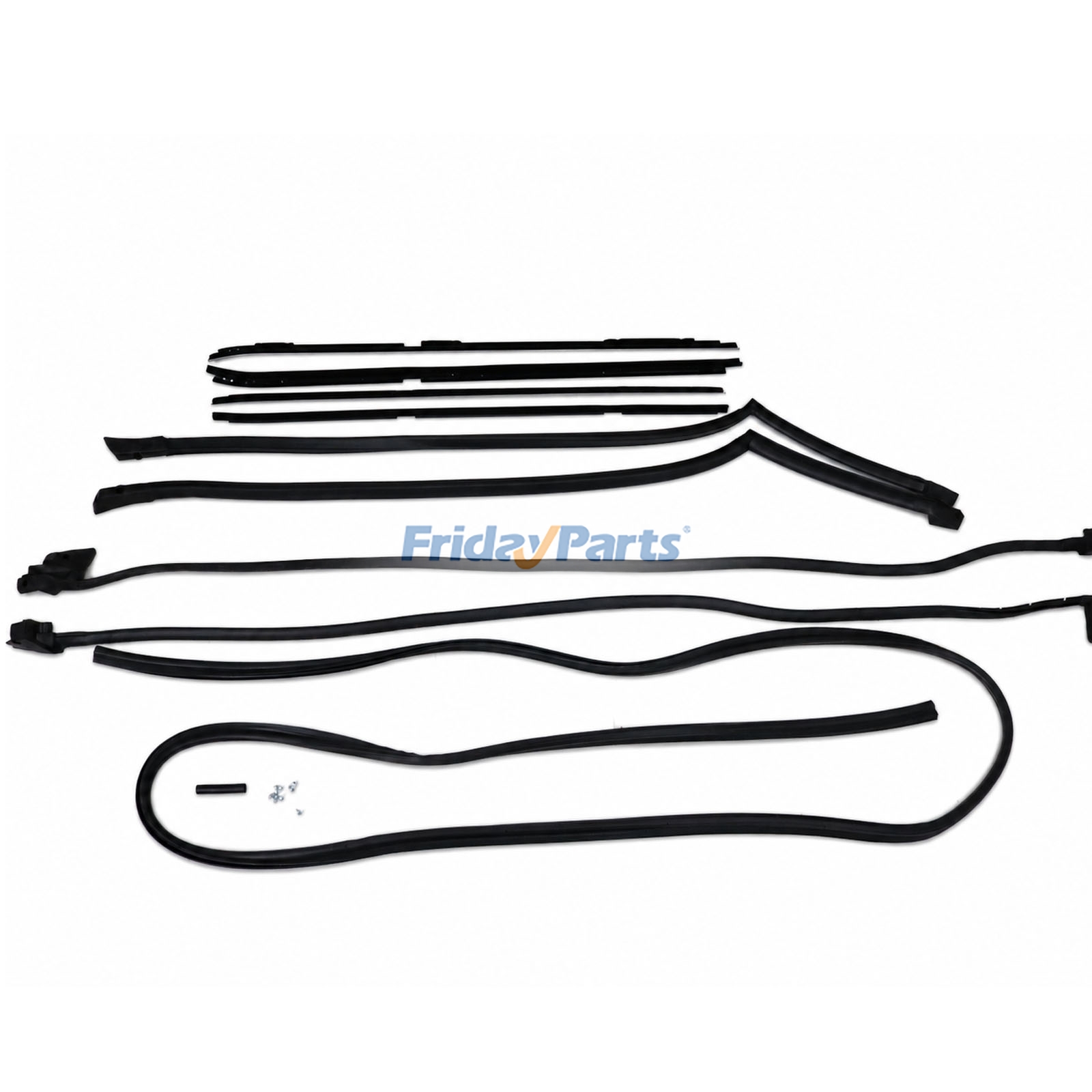  9Pcs Weatherstripping Seal Kit Wide Chrome for 81-88 Cutlass RWD G-Body For OTHER BRAND