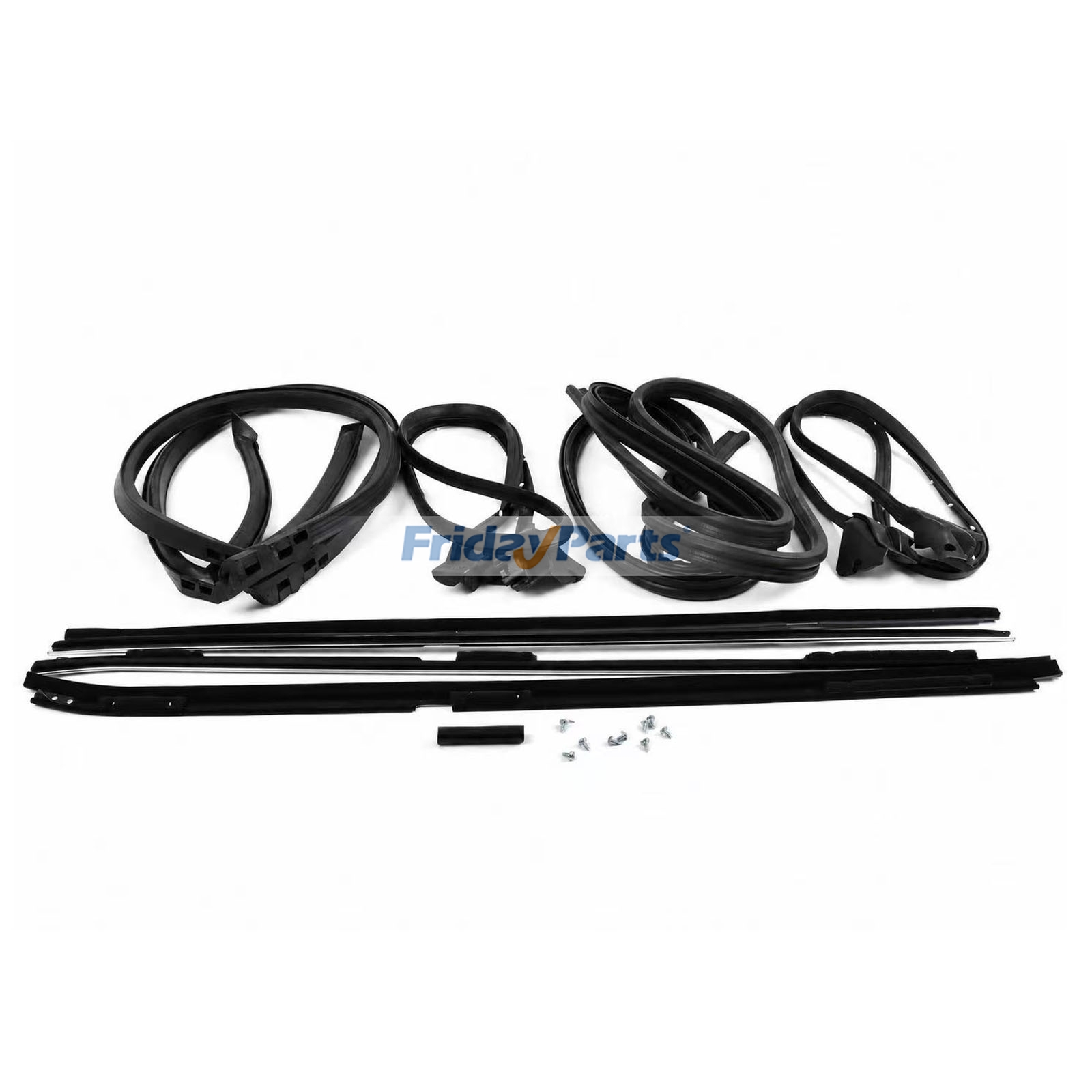 Vehicle 9Pcs Weatherstripping Seal Kit Wide Chrome for 81-88 Cutlass RWD G-Body