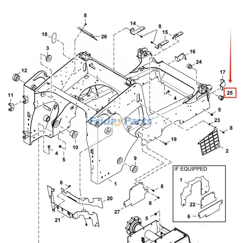 Weld-On Bushing for Loader
