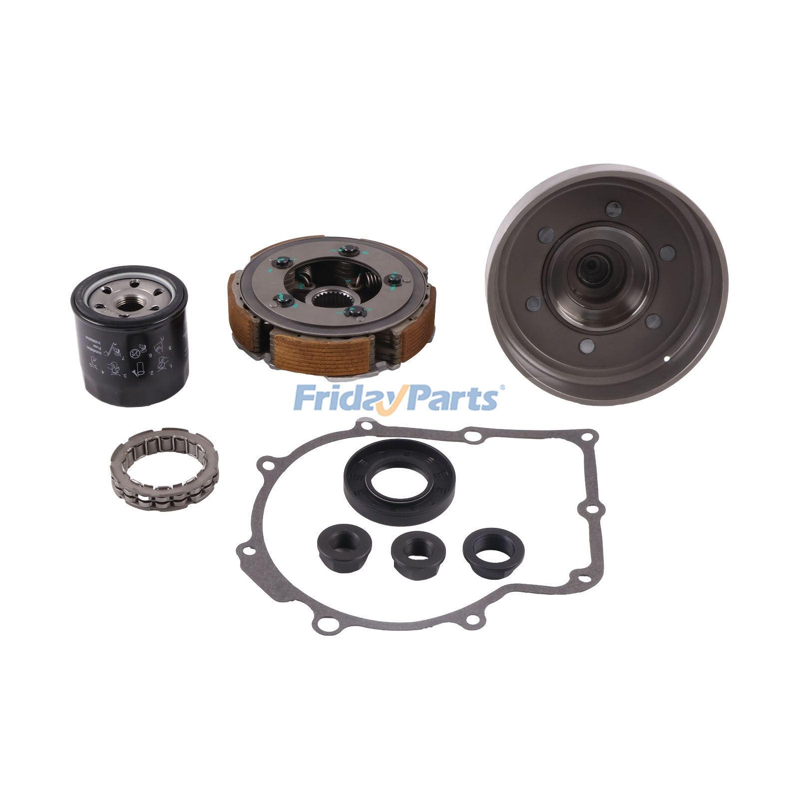 FridayParts Wet Clutch 6 Shoe Kit 