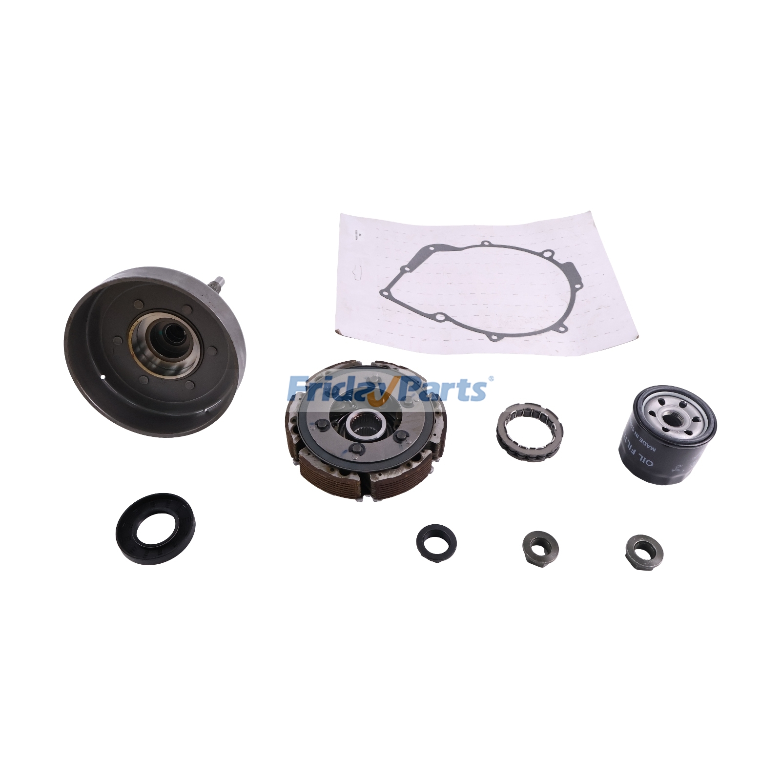 Wet Clutch 6 Shoes Kit compatible with Sport UTV/ATV