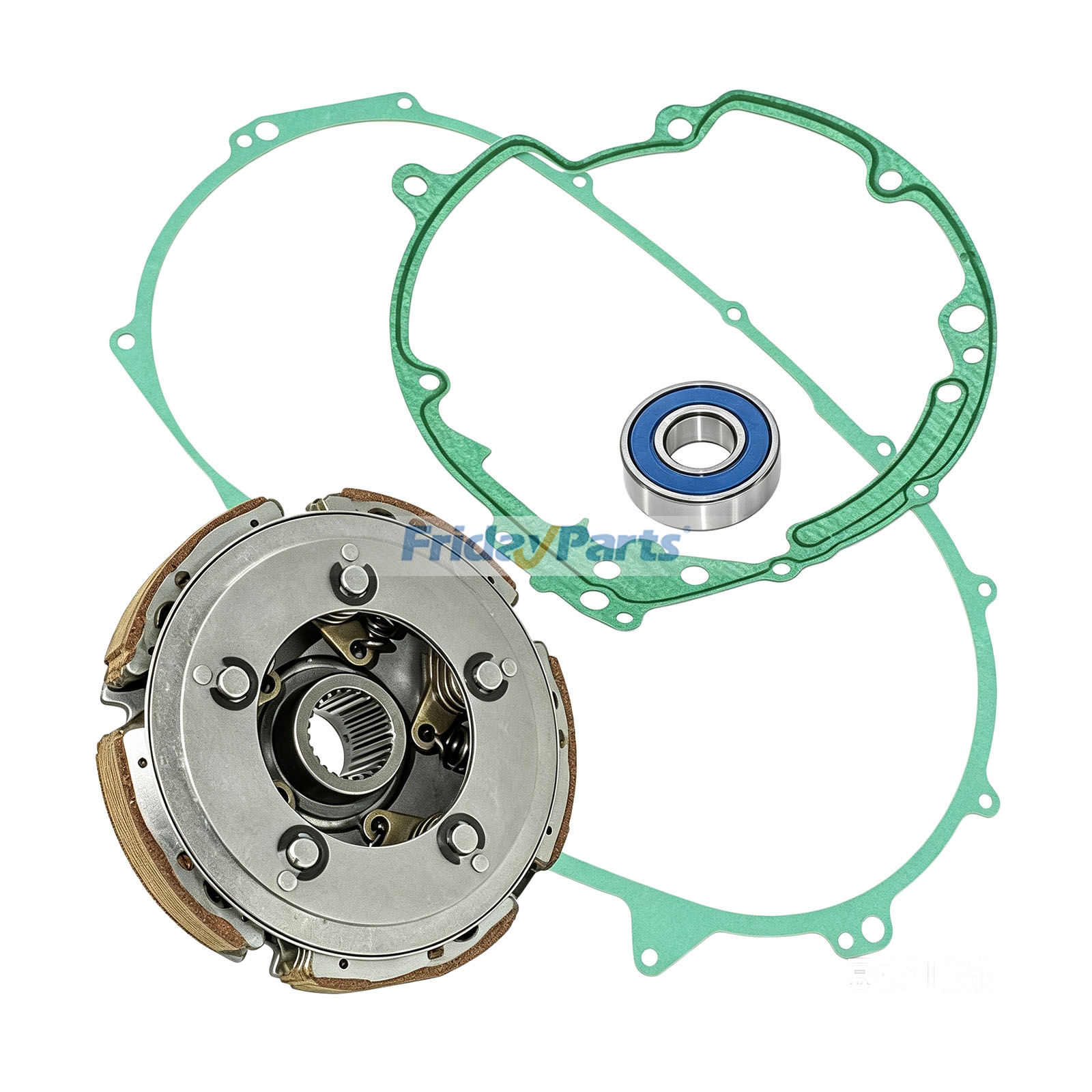 Wet Clutch Carrier Kit with Gasket 5GT-16611-00-00 4WV-15463-00-00 CL3134CC112CX for Yamaha ATV Grizzly 600 1998-2001