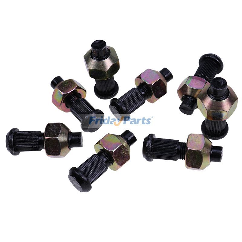 Juego de pernos y tuercas para ruedas 6709170 6564669 para todas las ruedas de cargadoras de ruedas y minicargadoras Bobcat Para BOBCAT