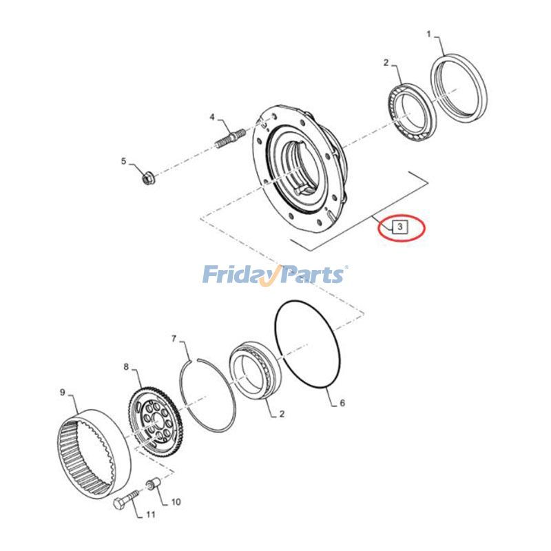 Wheel Hub Kit Backhoe for Loader