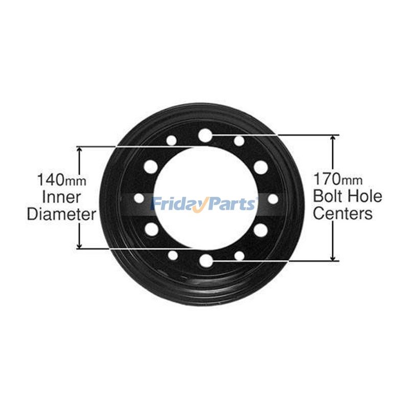 フォークリフト ホイールリム