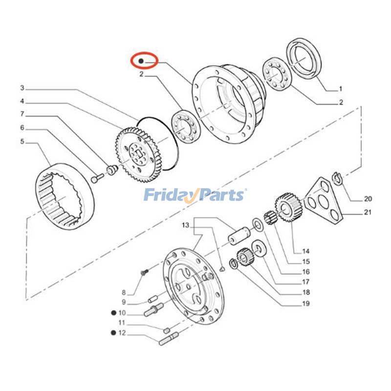 フォークリフト,ローダー,トラクター,その他の建設機械 ホイールハブ
