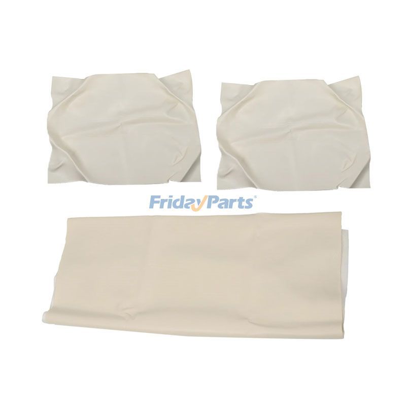 FridayParts Weißes Vordersitzbezug-Set