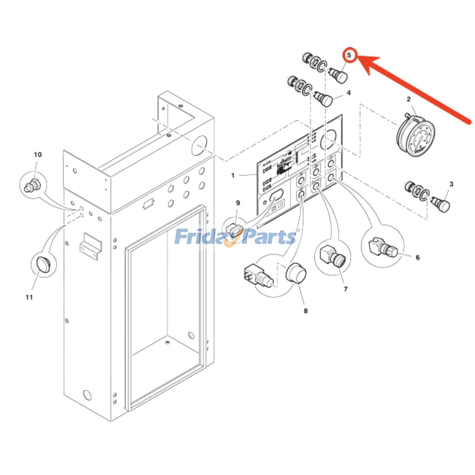 White Light Indicator for Air Compressor