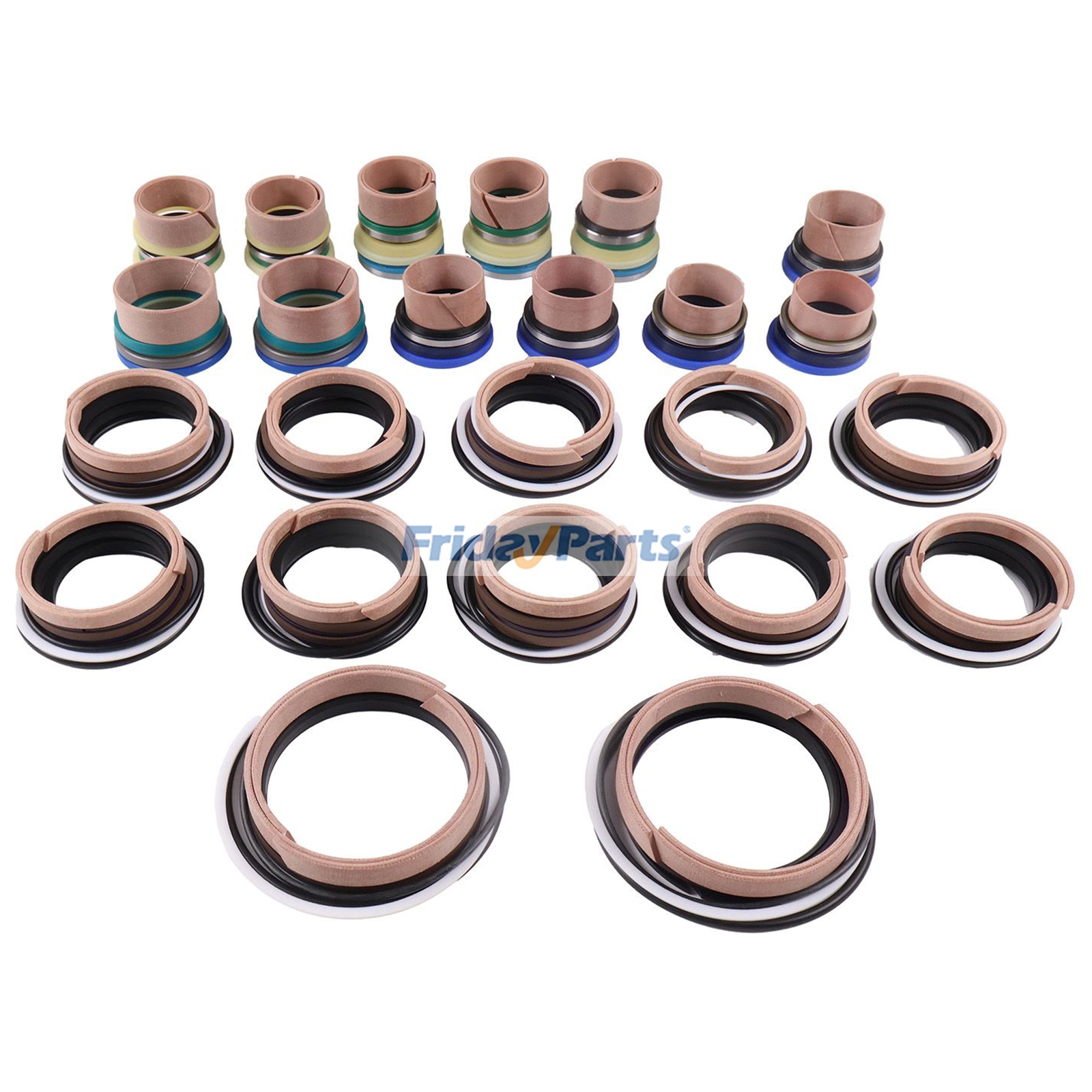 Whole Machine Hydraulic Cylinder Seal Kit compatible with Engine,Loader