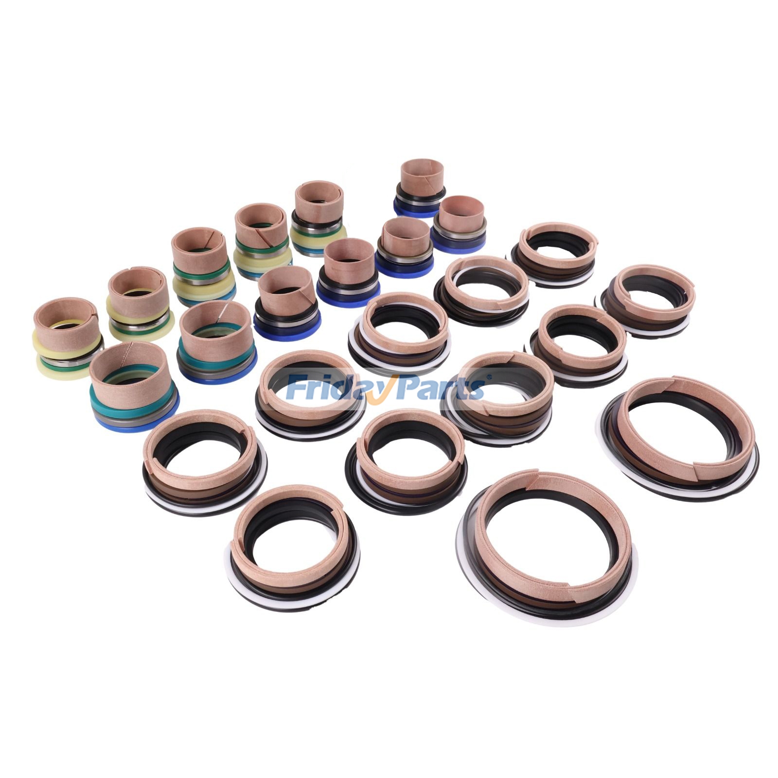 24 Sets Whole Machine Hydraulic Cylinder Seal Kit for John Deere Backhoe Loader 310E 310SE 315SE 310G 310SG 315SG