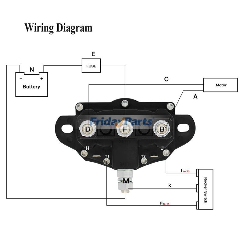 Others Winch Motor Reversing Solenoid Switch Intermittent Duty for Trombetta Cole Hersee J & N 12V 6 Terminals