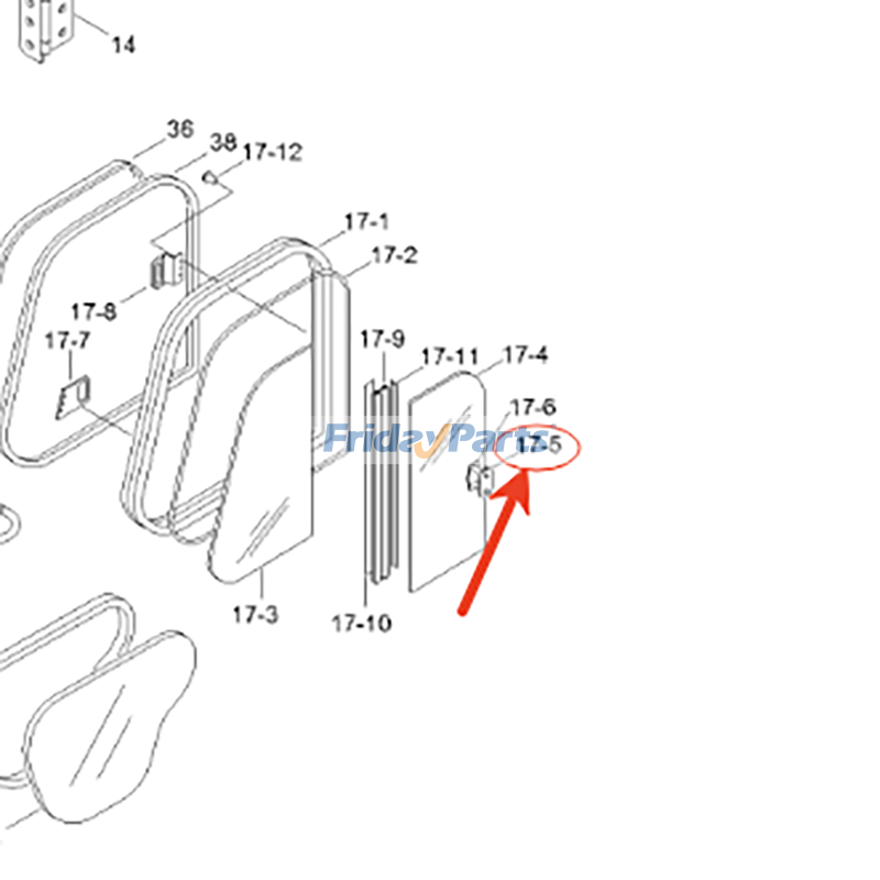Window Glass Lock for Crane,Excavator,Loader