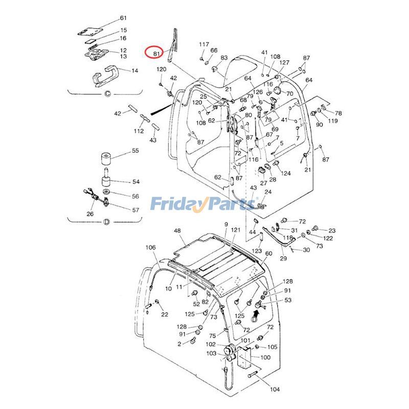 FridayPartsのフロントガラスワイパーアームワイパーブレード