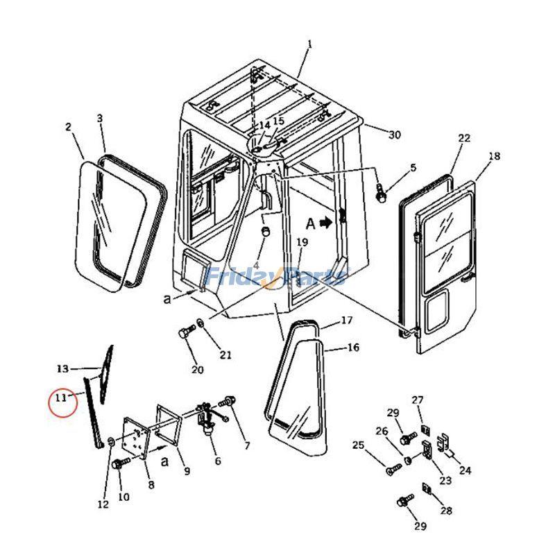  Wiper Arm For KOMATSU