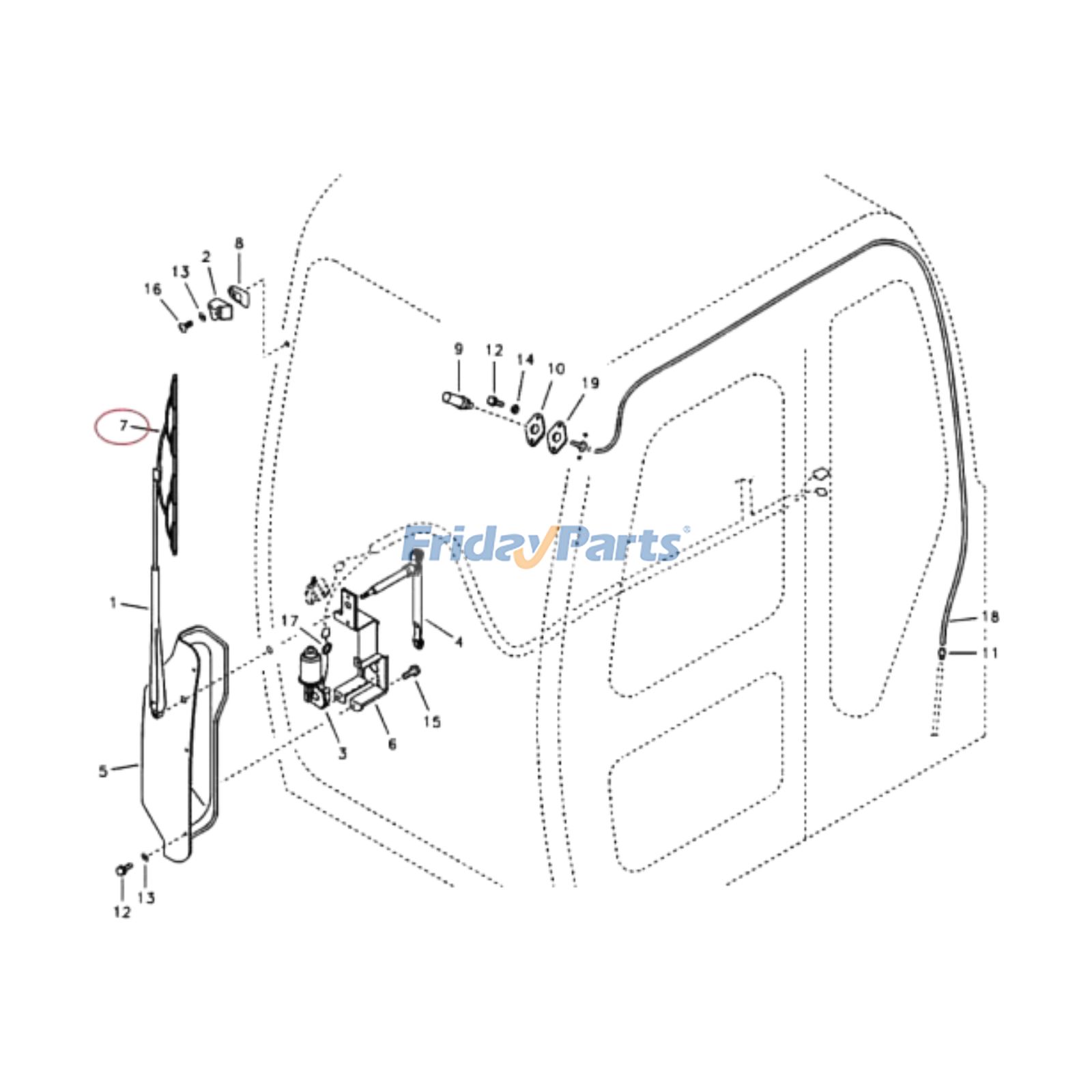 エクスカベーター ワイパーブレード