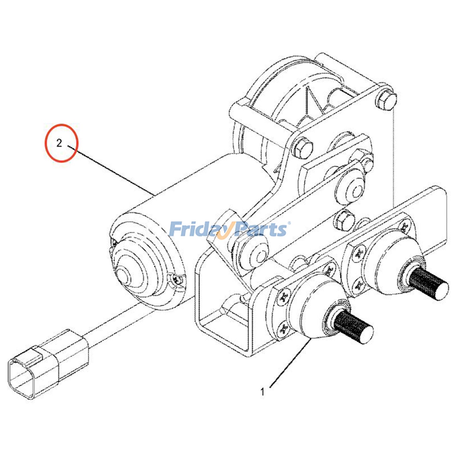 Conjunto de motor de limpiaparabrisas 389-2249 para motor Caterpillar CAT C15 C18 Cargadora 966H 972H 988K Motoniveladora 140M 12M Para CAT
