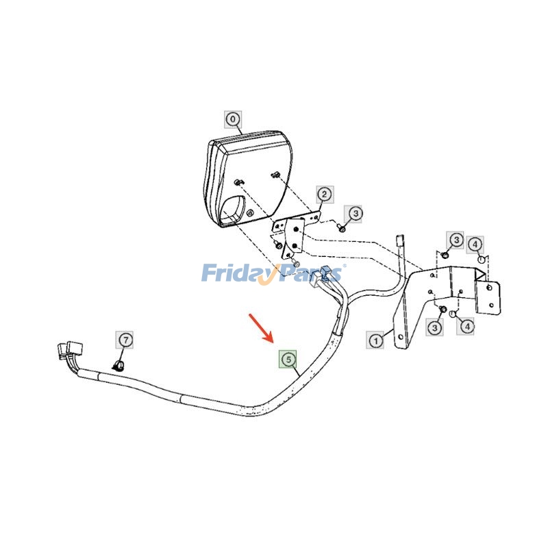 Arnés de cables 2052144 para motor Isuzu 4HK1XYSA02, excavadora John Deere 190DW y 220DW Para JOHN DEERE