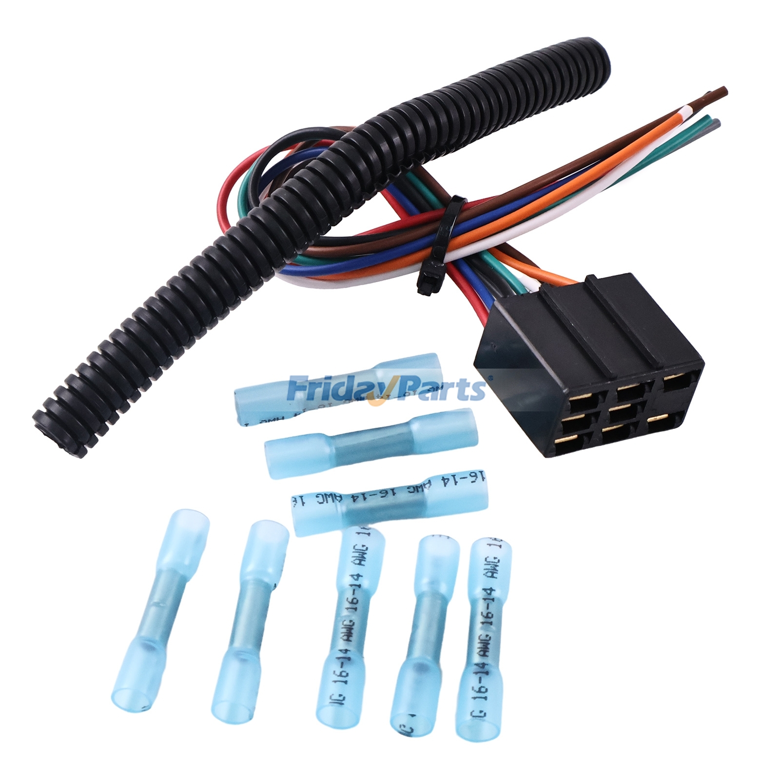 Kit de reparación de mazo de cables M117518 para motores John Deere 3029, 4045, 6068, cortacésped Z225, Z235, Z245, Z255, Z425, Z435, Z445, Z465, Z515E, tractores 3025E, 3038E, 3039R, 4044M, 4044R, 4052M, 4052R y 5065E. para Motor,Cosechadora,Pala cargadora,Motoniveladora,Cortacésped,Tractor