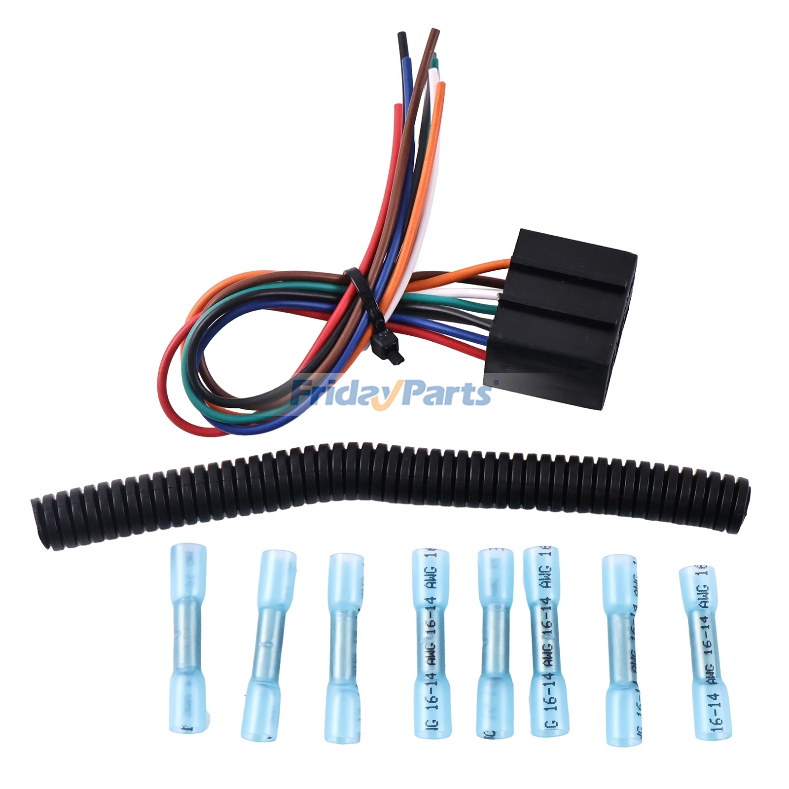 Kit de reparación de mazo de cables M117518 para motores John Deere 3029, 4045, 6068, cortacésped Z225, Z235, Z245, Z255, Z425, Z435, Z445, Z465, Z515E, tractores 3025E, 3038E, 3039R, 4044M, 4044R, 4052M, 4052R y 5065E. de FridayParts