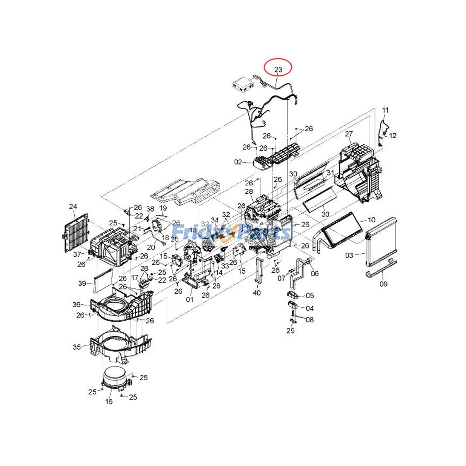 Arnés de cables XB00001064 para excavadora Hitachi ZH200-A, ZH200LC-A, ZW250-5B, ZX200-5G, ZX200LC-5G, ZX210H-5G, ZX210K-5G Para HITACHI