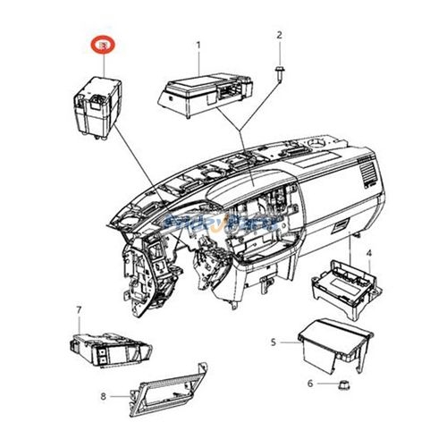 2011-2014 DODGE RAM Nodo De Encendido Inalámbrico Módulo De Arranque
