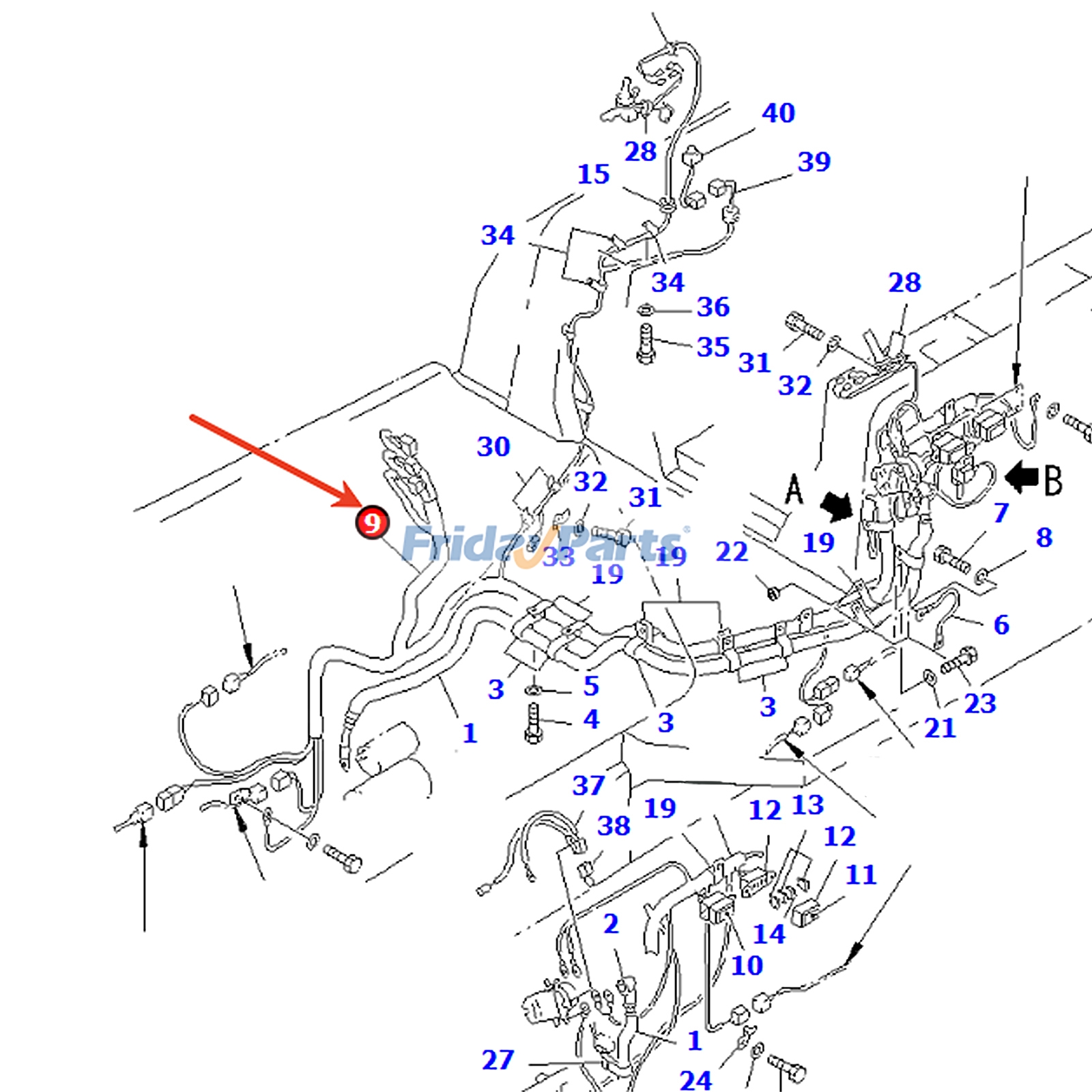 Wiring Harness for Dozer,Engine