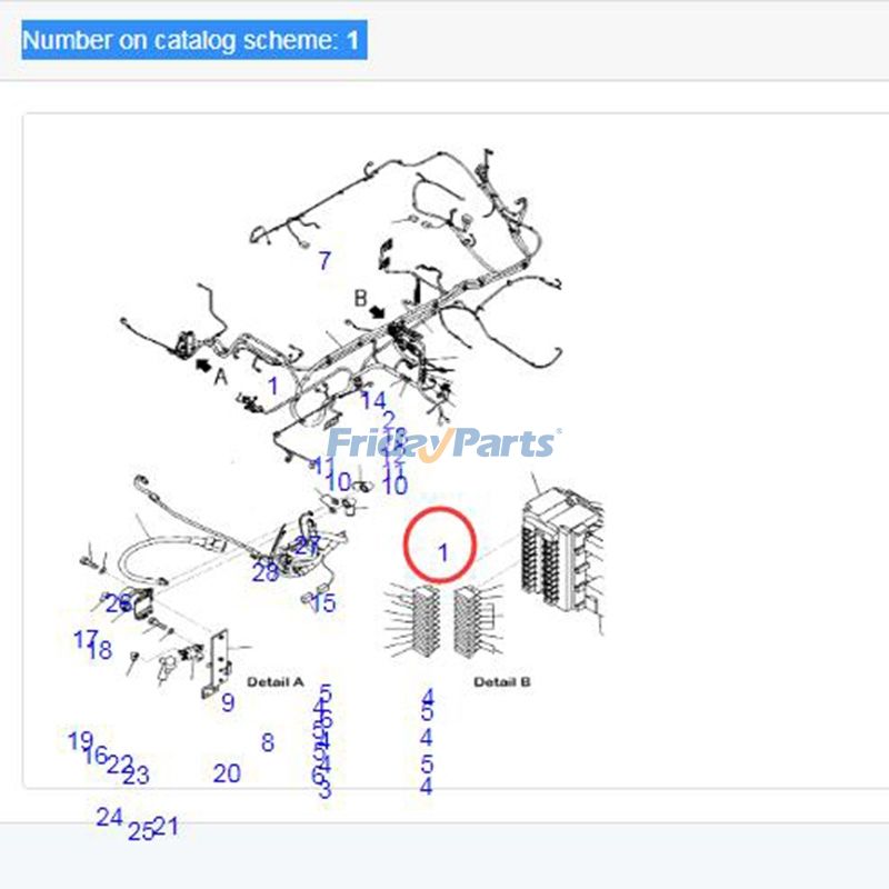 Arnés de cableado 207-06-76510 para excavadora Komatsu PC300HD-8 PC300LC-8 Para KOMATSU