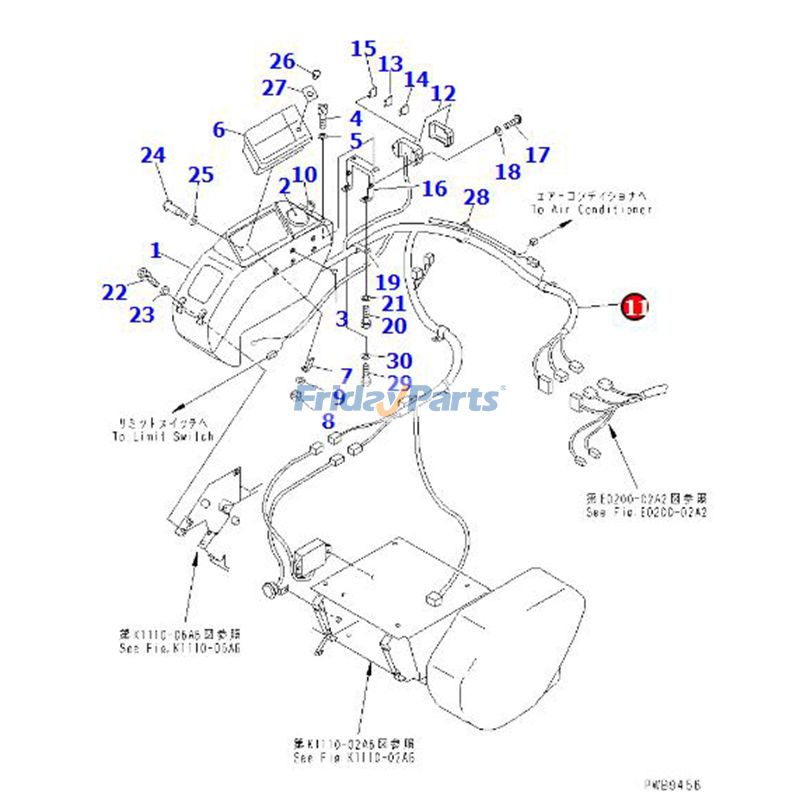 Arnés de cableado 20Y-06-24751 para excavadora Komatsu PC200-6S PC100-6Z PC120-6Z PC200LC-6Z PC210-6D PC220-6Z PC250HD-6Z Para KOMATSU