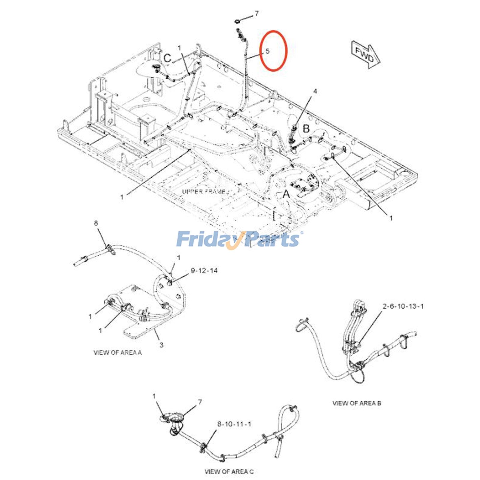 Faisceau de câblespour Moteur,Pelle