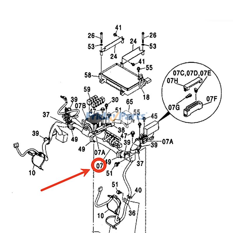 Wiring Harness for Excavator