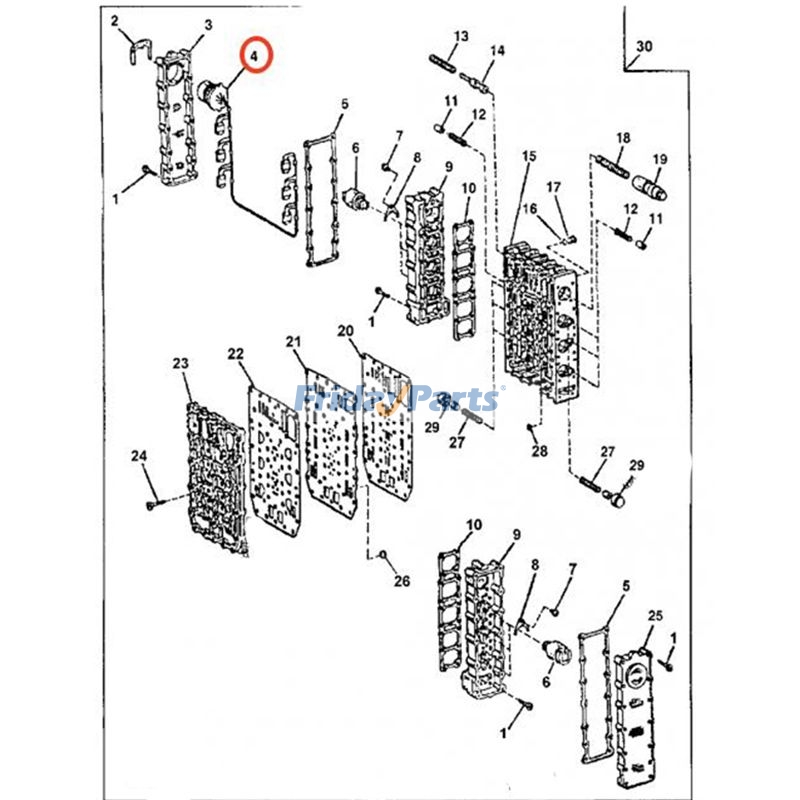 Arnés de cableado T179721 para cargadoras Hitachi LX100-3, LX100-5, LX120-3, LX150-3, LX150-5, LX230-3 y LX230-5 Para HITACHI