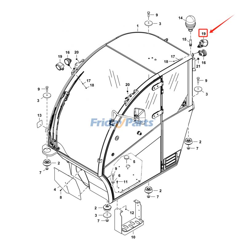 Work Light for Telehandler