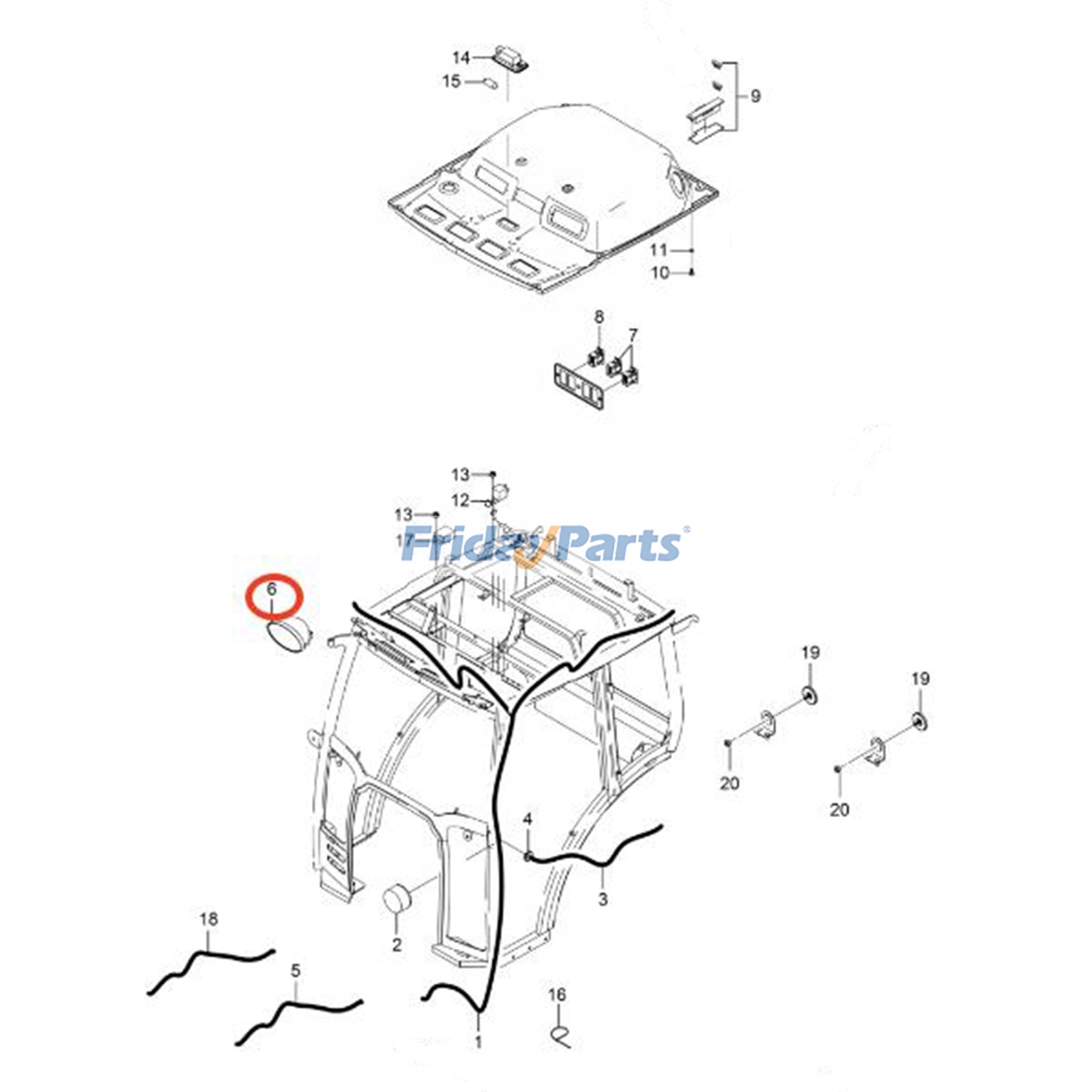 FridayParts Arbeitsleuchte