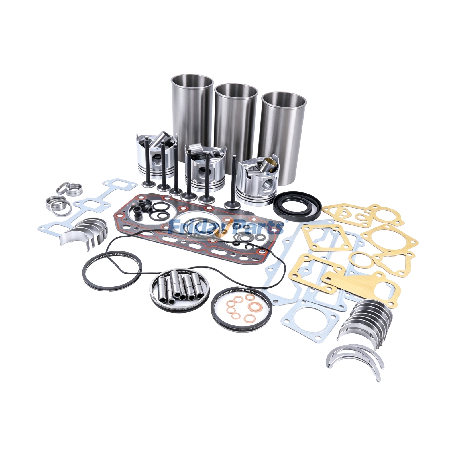 Kit de reconstrucción y reacondicionamiento para motor Yanmar 3TNV88 Takeuchi Excavator TB135 TB138FR TB230 TB235 TB250 Para Takeuchi