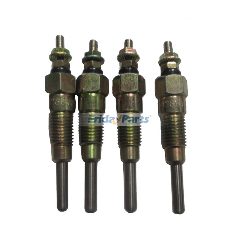 Para excavadora de cadenas Doosan DX60R, motor Yanmar 4TNV98, bujías incandescentes, 4 unidades, 1 juego