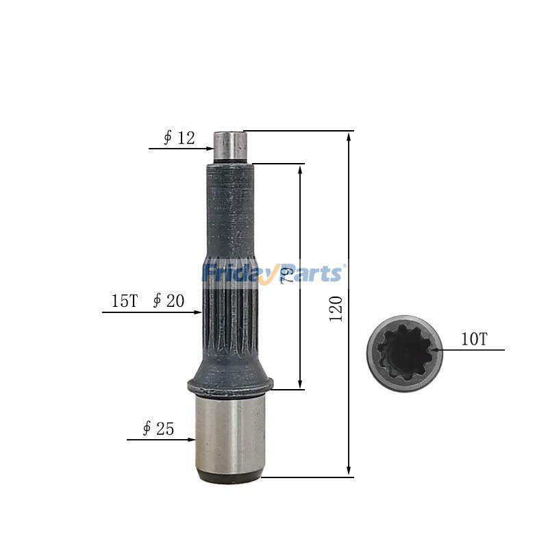 Final Drive Travel Motor Shaft for Excavator
