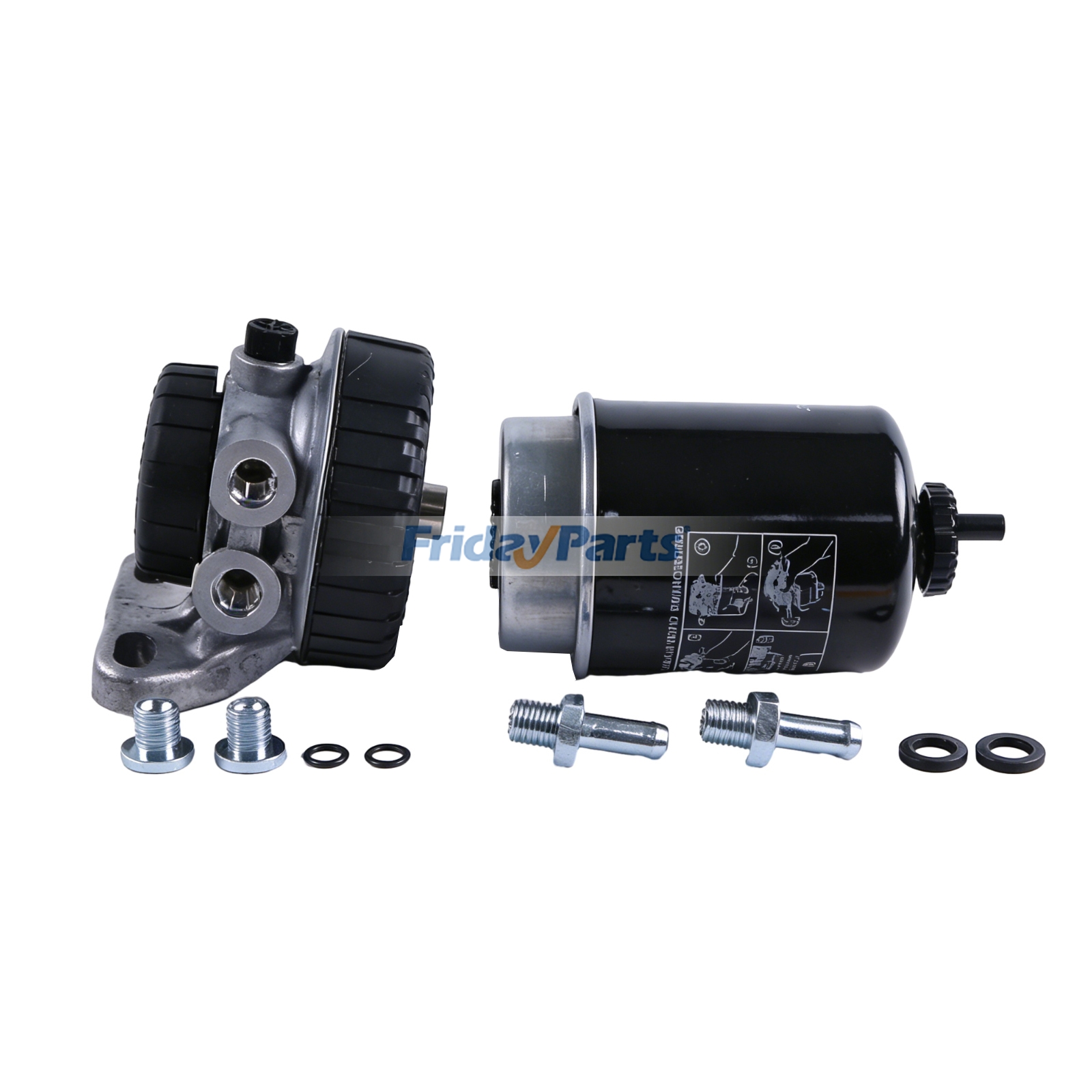 Filtro de combustible final con separador de agua RE62419 RE70357 para cargadora John Deere 300D 310D 315D 410D 510D 710D para Excavadora,Cosechadora,Pala cargadora,Arrastrador Para HITACHI FridayParts