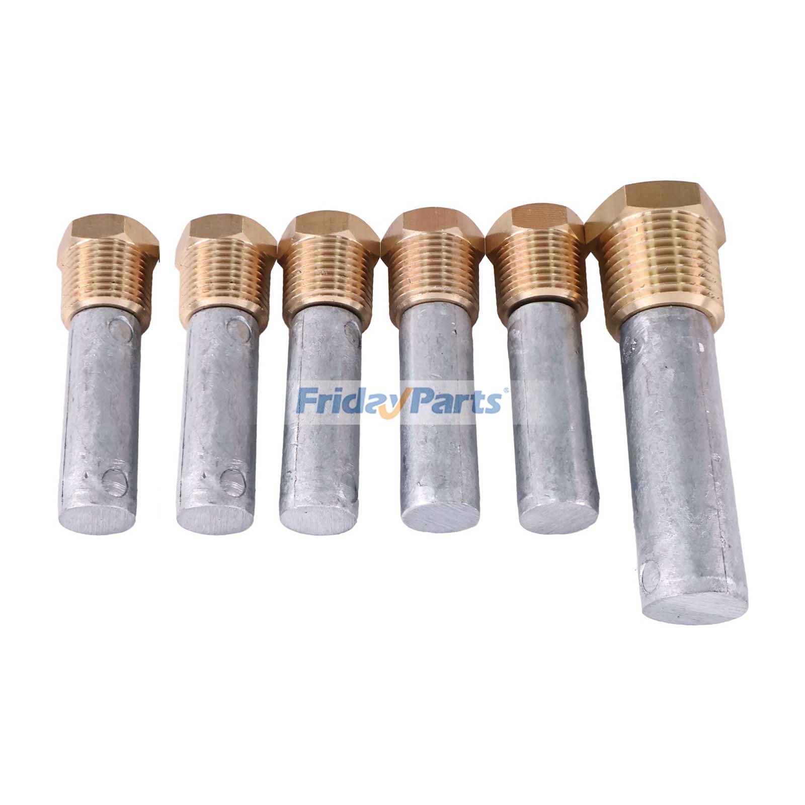 Zink-Stiftanoden-Set 119574-44150 119773-92600 für Yanmar-Motoren mit ZF-Getriebe 4LHA 6LP 6LPA 6LYA 8LV350Z 8LV370 6LY2