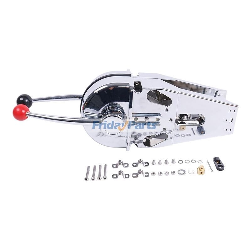 Boat Throttle Control Lever Zinc Alloy Boat Dual Lever Top Mount Throttle Control 2204105ZF for ...