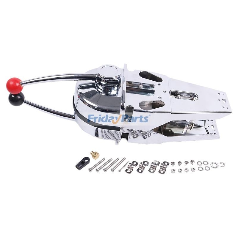 Boat Throttle Control Lever Zinc Alloy Boat Dual Lever Top Mount Throttle Control 2204105ZF for ...