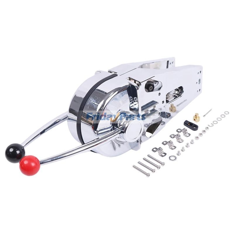 Boat Throttle Control Lever Zinc Alloy Boat Dual Lever Top Mount Throttle Control 2204105ZF for ...