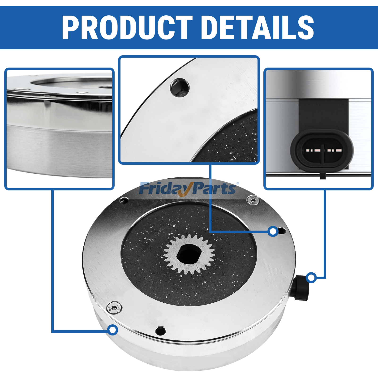 Freio do motor elétrico 610065 605867 para carrinho de golfe EZ-GO RXV 2008 em diante FridayParts