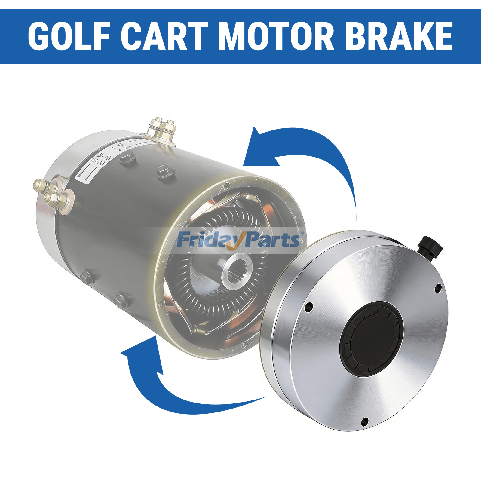 Compre Freio do motor elétrico 610065 605867 para carrinho de golfe EZ-GO RXV 2008 em diante na FridayParts